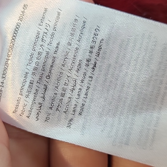 Y2K Wool blend Faux Fur Sweater Red Oversized Winter Ski Bohemian Valentines - Picture 7 of 8